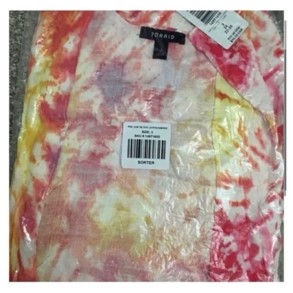 TORRID Tie Dye Maxi Kimono Top - Picture 5 of 5
